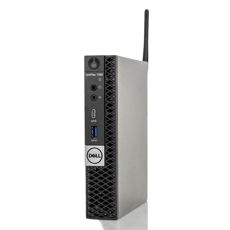 Dell OptiPlex 7060 Refurbished Micro Desktop Computer - Intel Core i5-8500T - 256GB SSD - 1TB HDD- 16 GB RAM - Windows