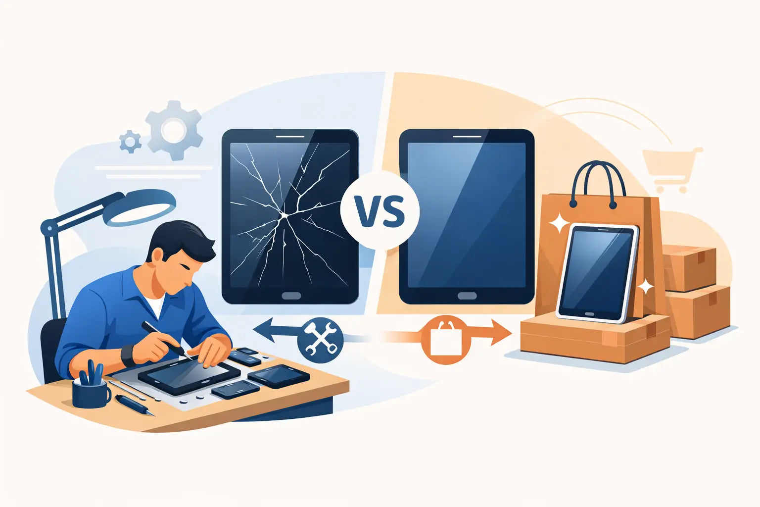 Repairing Versus Replacing Tablets: Which Pays?