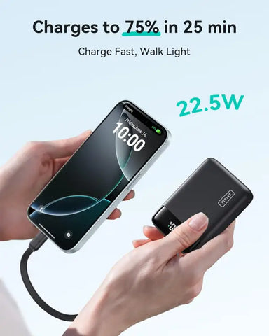 INIU Portable Charger Smallest 22.5W 20000mAh USB C in & Out Power Bank Fast Charging PD 3.0 + QC 4.0 Phone Battery