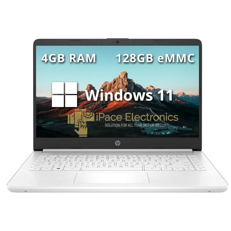 HP Stream 14" HD Laptop, AMD , 4GB RAM, 64GB eMMC, Webcam, Silver, Win 11 S