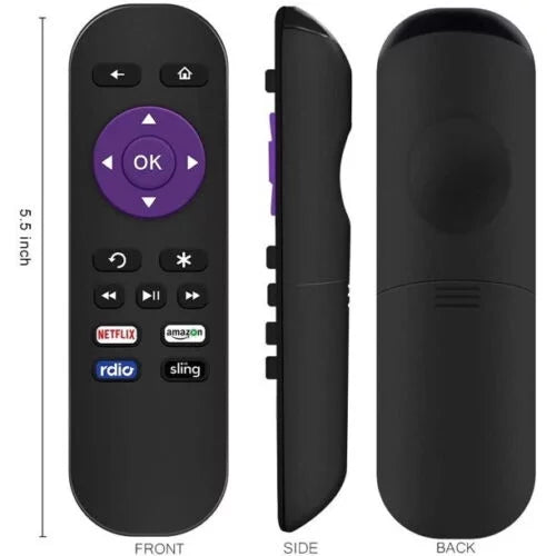 Replacement Remote Control for Roku Models: Roku 1, Roku 2(HD, XD, XS), Roku 3, Roku LT, HD, XD, XDS, Roku N1, Roku Express, Roku Express+ (Remote)