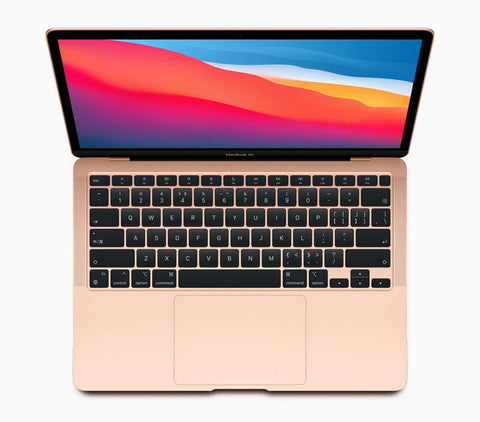 Silver macbook air m1 13.3 inch preowned b grade with matte finish and centered apple logo on lid back side trigger click function changepricevalue text unavailable