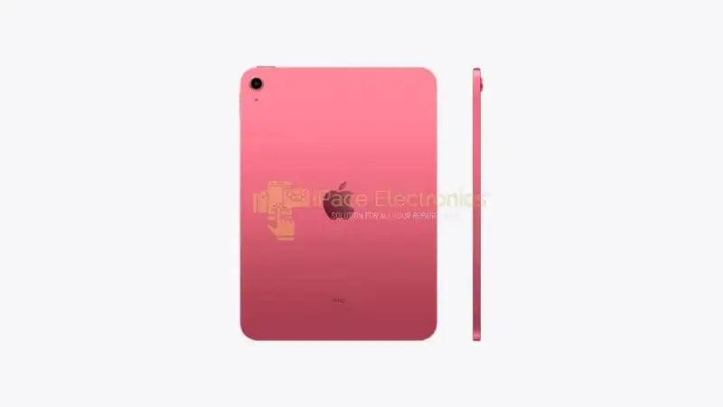 Apple iPad 10th Generation 64GB Pink showcasing sleek design and vibrant color from IPace Electronics