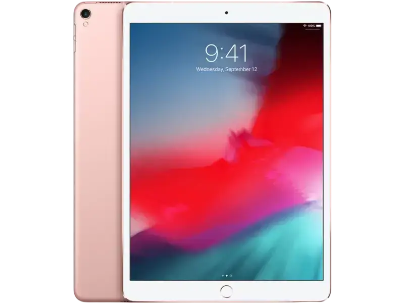 Rose gold apple ipad pro 10.5in 64gb wifi with sleek metallic finish and vibrant gradient wallpaper for true tone diagnostic test