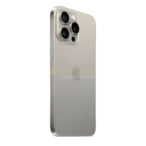 iPhone 15 Pro Max 256GB White Titanium showcasing sleek design with advanced camera features