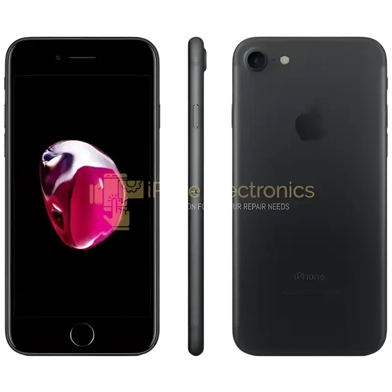 Apple iPhone 7 32GB certified refurbished smartphone in black showing front and back views