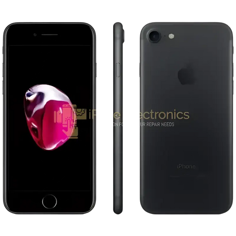 Apple iPhone 7 32GB certified refurbished smartphone in black showing front and back views