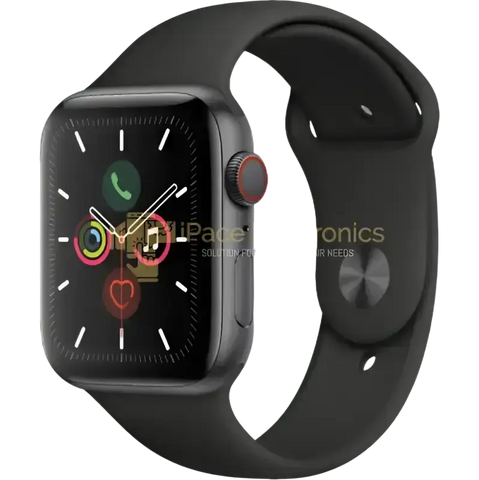 Apple Watch Series 5 44mm for sale with sleek black design and vibrant display for notifications and health tracking