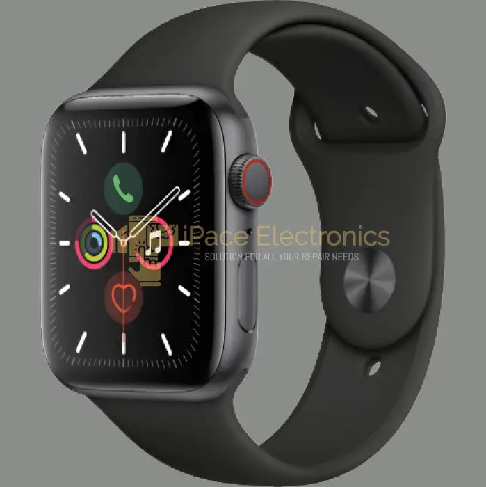 Apple Watch Series 5 (Gps) 44Mm Space Grey Aluminum With Black Sport Ban