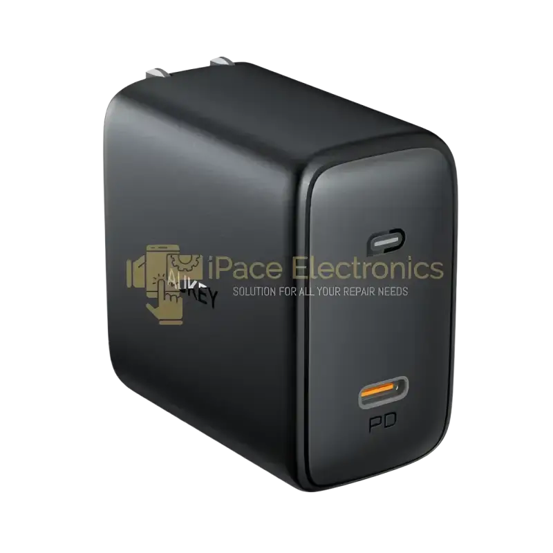 AUKEY 100W USB-C PD charger with sleek design and power delivery capabilities for fast charging