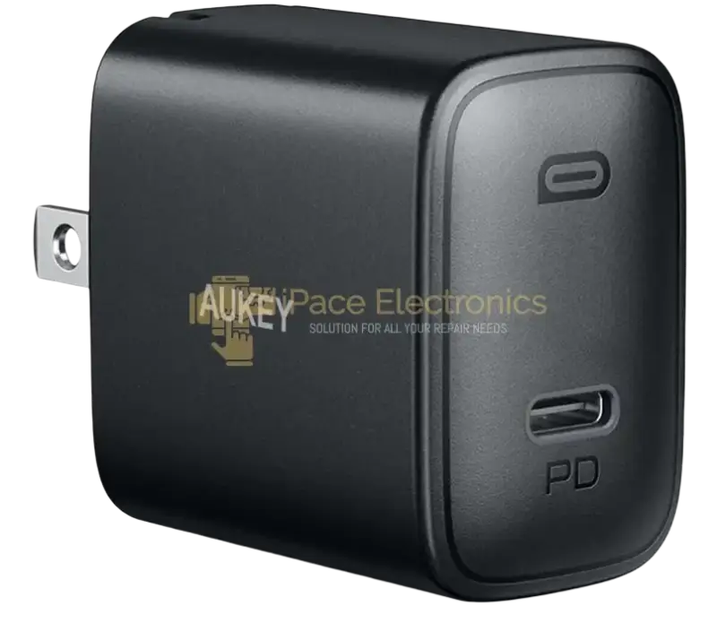 Aukey 20W USB C fast charger with compact design for efficient charging of devices