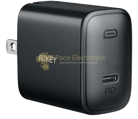 Aukey 20W USB C fast charger with compact design for efficient charging of devices