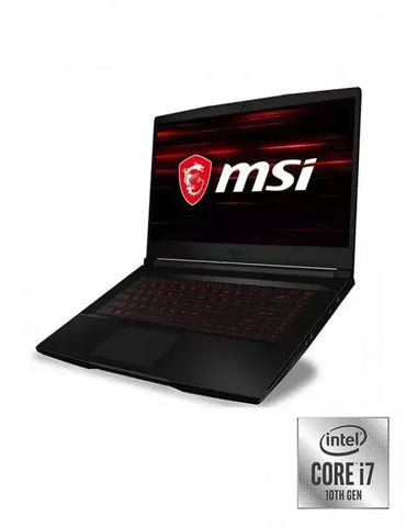 MSI GF63 Thin, Intel 10th Gen. i7-10750H, 15.6" FHD Gaming Laptop (8GB/512 GB NVMe SSD/Windows 10 Home/Nvidia GTX 1650 Ti Max-Q/Black/1.8Kg), 10SCSR-660IN