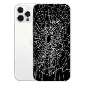 Black cracked glass design phone case for iphone 12 pro max.