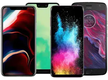 Black protective phone case with clear back and raised edges for screen protection.