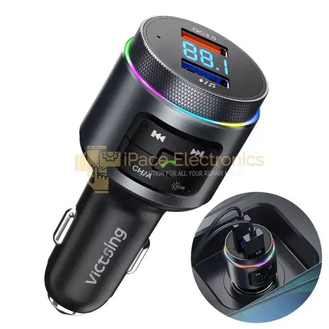 Bluetooth 5.0 Fm Transmitter Car Adapter Qc3.0 Usb Fast Charger Mp3 Music Player Accessories