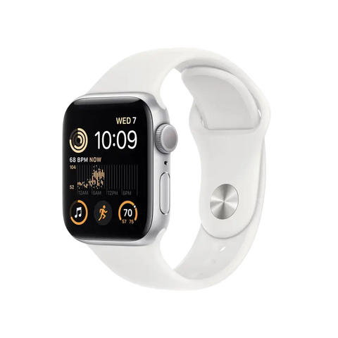 Silver AI Denim Apple Watch SE 40mm (GPS 2nd generation) - Apple