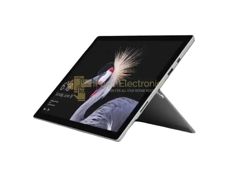 Microsoft Surface Pro 6 preowned for sale showing sleek design and vibrant display with adjustable kickstand