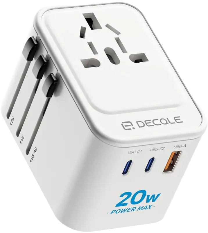 DECQLE DQZ9 Universal Travel Adapter 20W - Accessories