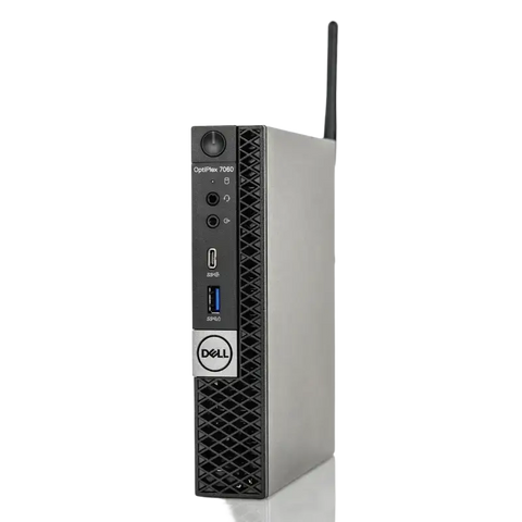 Dell OptiPlex 7060 refurbished desktop with sleek design and multiple connectivity options