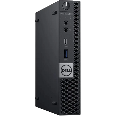 Dell OptiPlex 7060 refurbished desktop with sleek design and multiple connectivity options