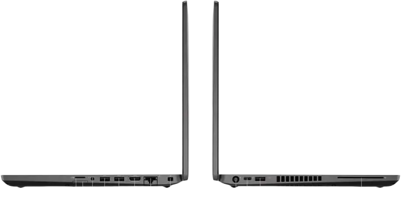 Black dell latitude 5400 business laptop with intel core i5 processor 512gb nvme ssd and multiple ports visible