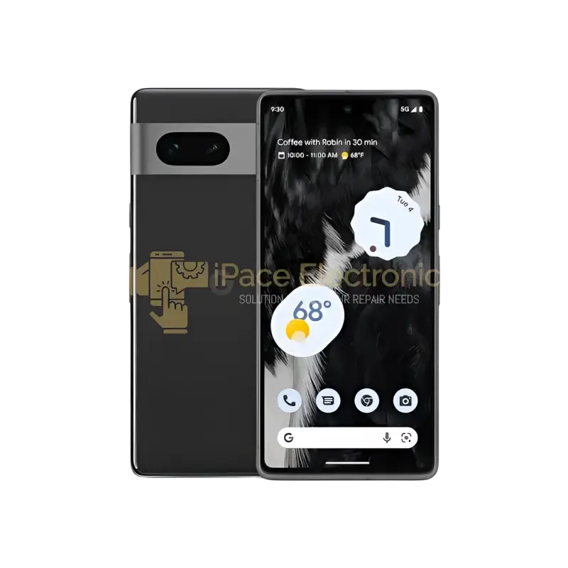 Google Pixel 7 unlocked 128GB smartphone with sleek design and advanced features displayed on the screen