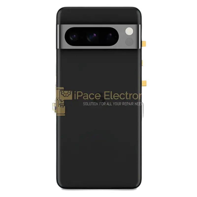 Google Pixel 8 unlocked smartphone showcasing sleek black design and advanced camera features