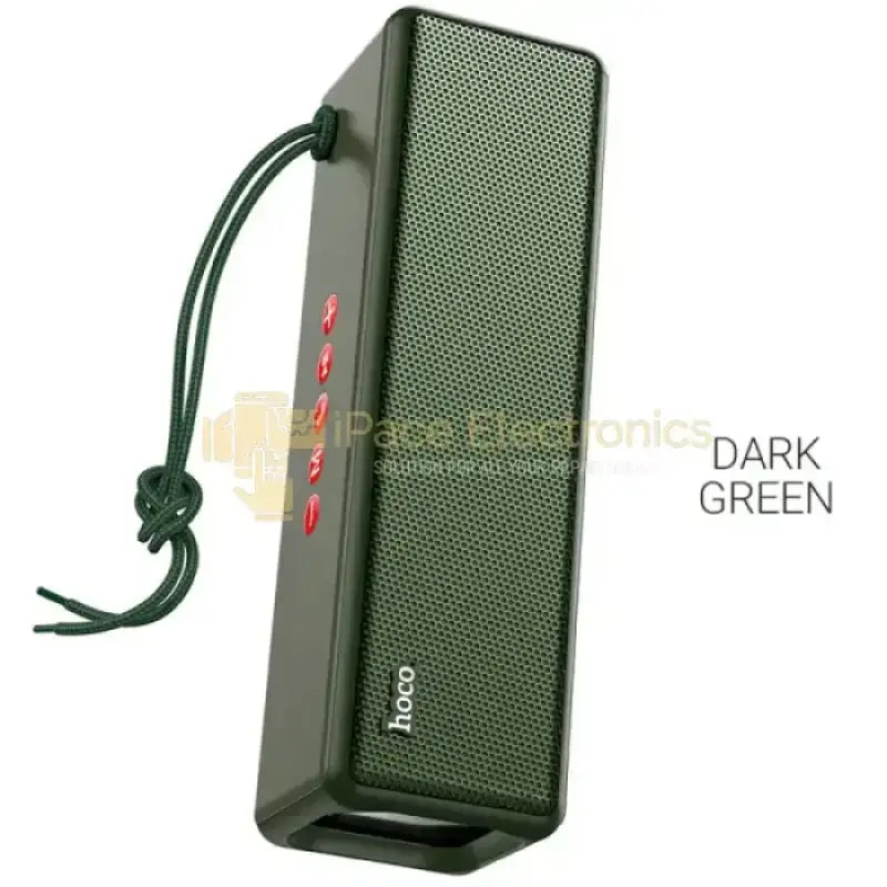 HOCO HC3 sports wireless speaker in dark green with easy-to-use controls and portable design