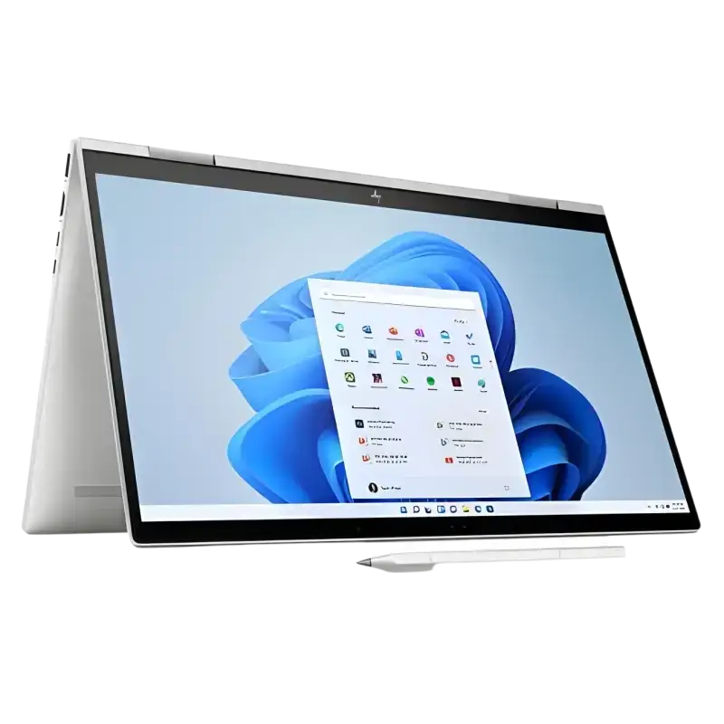 HP Envy X360 2 in 1 laptop 12th gen with a sleek design and touchscreen display