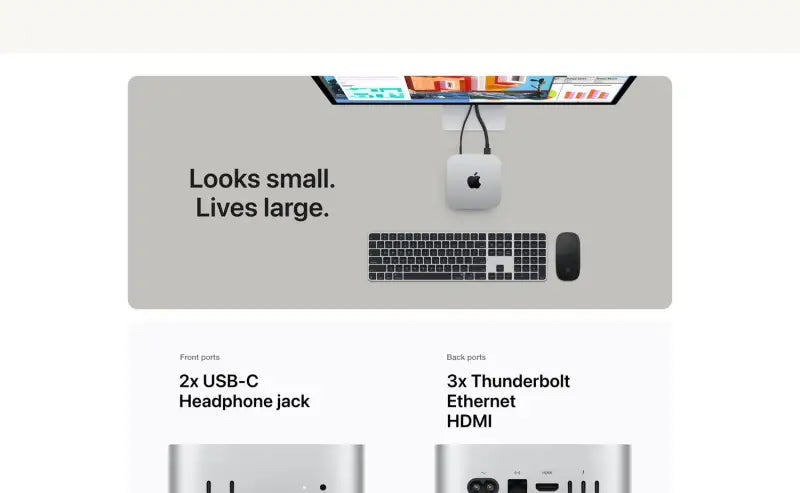 Open BOX - Apple 2024 Mac Mini (Apple M4 chip with 10-core CPU and 10-core GPU 16GB Unified Memory 256GB) - Silver