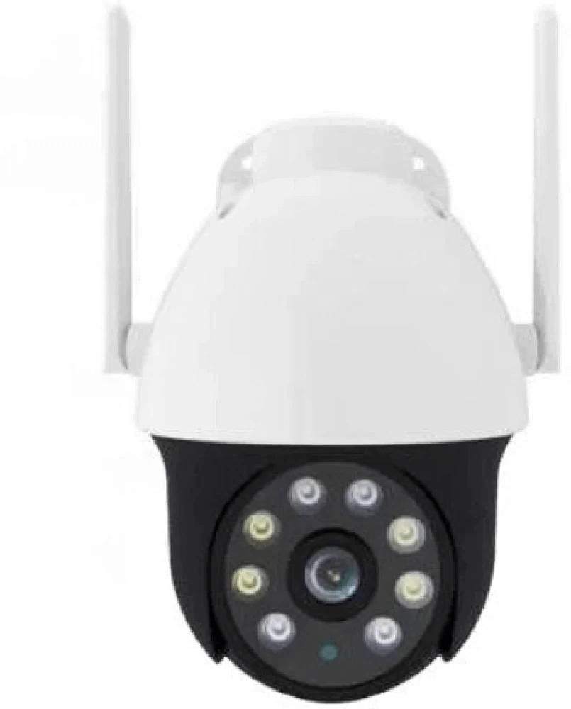 CareCam Intelligent Waterproof Pan-Tilt Camera Q811 with BNC compatibility, featuring dual antennas and night vision capability