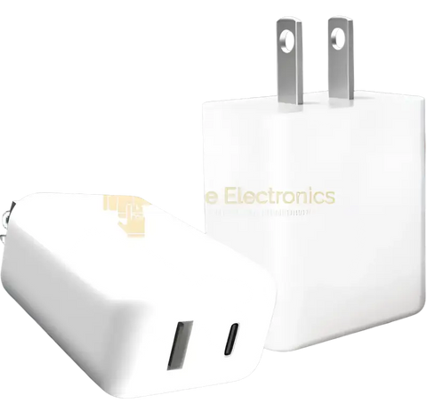 20W USB wall charger in white, designed for fast and efficient charging of devices