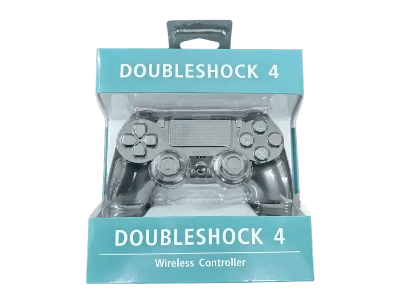 DualShock 4 wireless controller for PlayStation 4 packaged in clear display box
