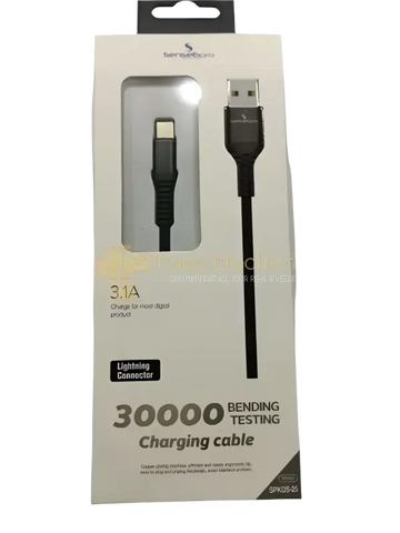 iPace Electronics 3.1A Type-C charging cable in packaging designed for fast charging and durability