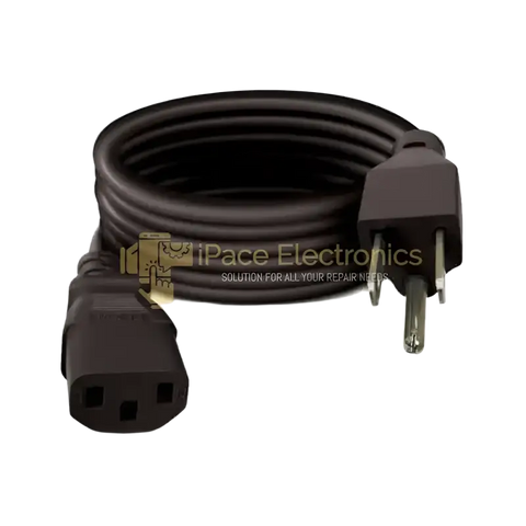 3 prong power cord by iPace Electronics for reliable and efficient electrical connection