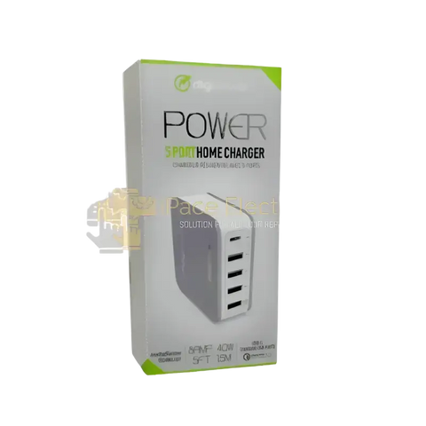 IPace Electronics 5 port USB home charger with Qualcomm Quick Charge 3.0 technology for fast device charging