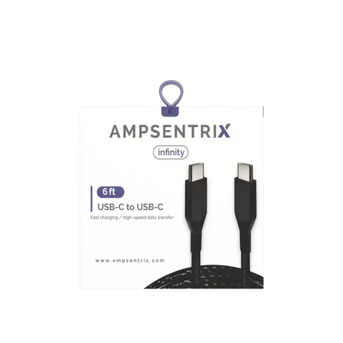 IPace Electronics 6 ft USB C to USB C replacement cable for fast charging and high-speed data transfer