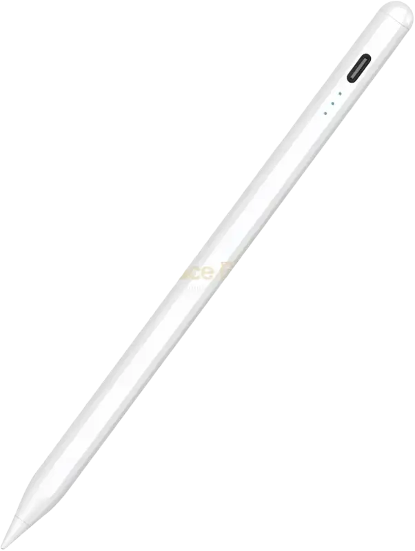 IPace Electronics Active Stylus Pen for Tablets in White with Pressure Sensitivity and Precise Control
