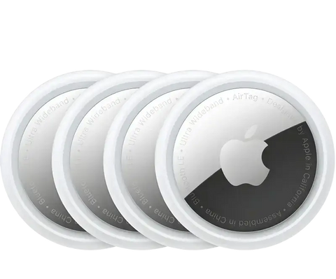 Apple AirTag 4 pack featuring sleek design for tracking belongings easily