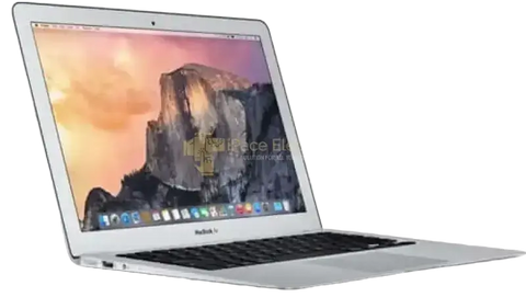 Silver apple macbook air 13.3 inch 2017 laptop with sleek minimalist design and black keyboard by iPace Electronics