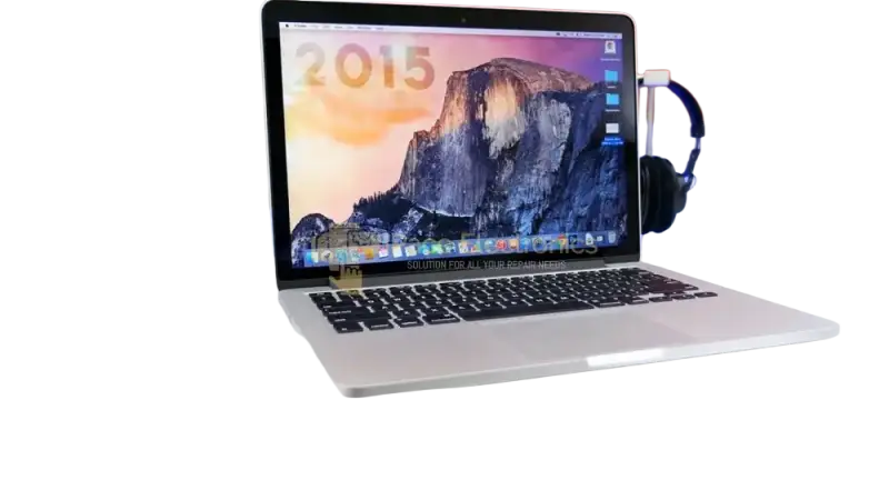 Apple MacBook Pro 13.3 inch 2015 displayed on its box, showcasing sleek design and vibrant screen
