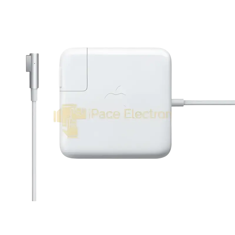 Apple MagSafe Power Adapter in white for efficient charging of MacBook devices