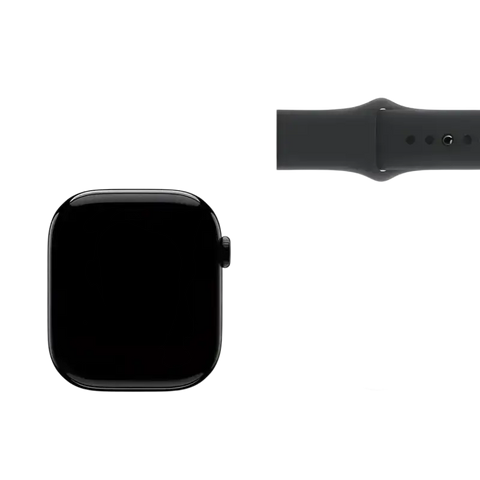 Apple Watch Series 10 Open Box with sleek black design and customizable digital display