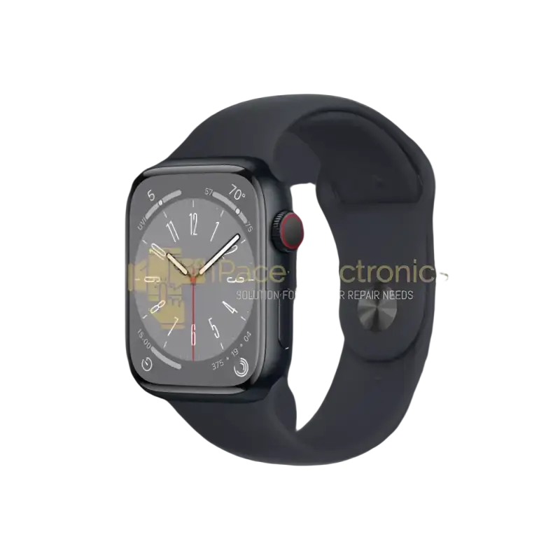 Apple Watch Series 8 GPS 45mm in Black with a sleek design and customizable watch face