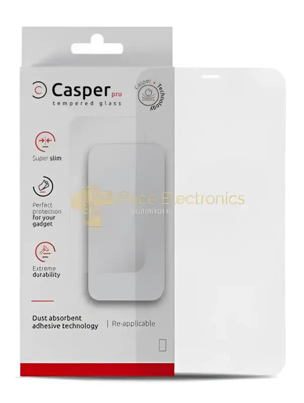 Casper Pro tempered glass screen protector by IPace Electronics with super slim design and extreme durability