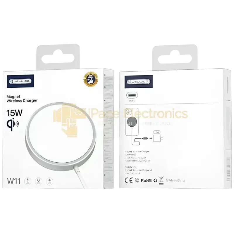 ellico W11 magnetic wireless charger with 15W power for fast and convenient charging