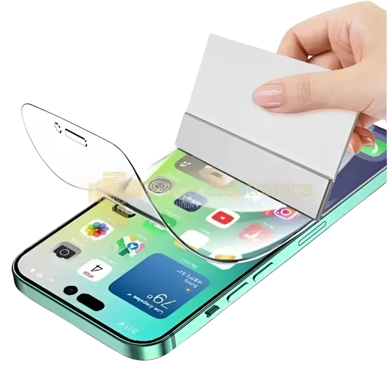 Applying hydrogel film screen protector to a smartphone for enhanced screen protection