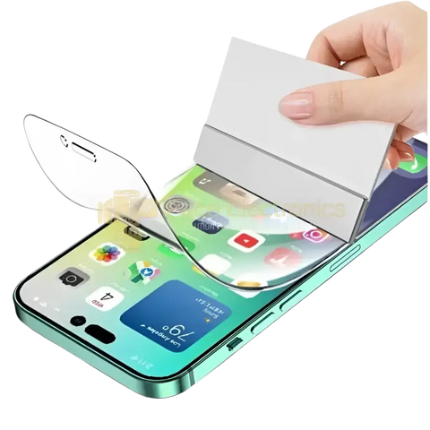 Applying hydrogel film screen protector to a smartphone for enhanced screen protection