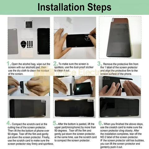 Applying hydrogel film screen protector to a smartphone for enhanced screen protection